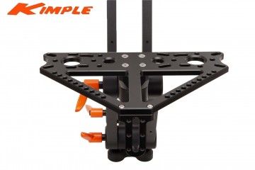 Kimple premium dual fish finder mount detailansicht montageplatte eingeklappt jpg17891183741600x1067